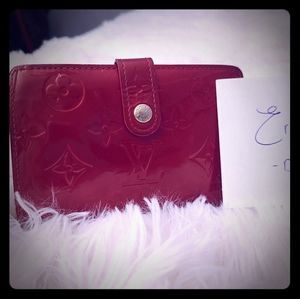 SOLD--Louis Vuitton red wallet